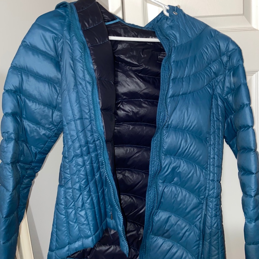 TEAL DOWN COAT!!